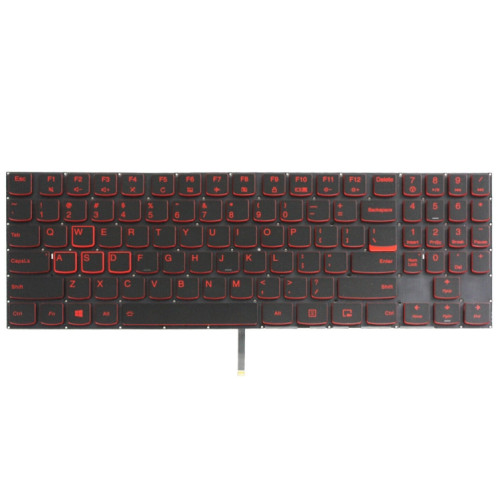 Pour le clavier d'ordinateur portable rétro-éclairé Lenovo Y520 US Version (mot rouge) SH901A128-07
