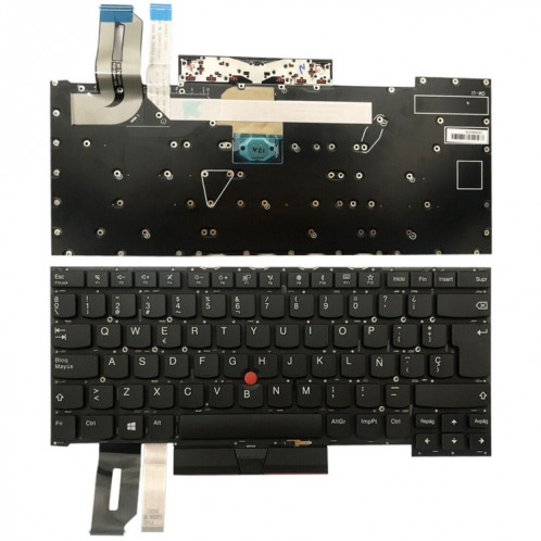 Pour Lenovo ThinkPad T490s / T495s Version espagnole clavier d'ordinateur portable rétro-éclairé SH5502518-06