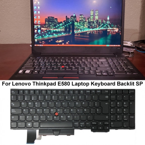 Pour Lenovo ThinkPad E580 / L580 / E585 Version Espagnole Clavier D'ordinateur Portable Rétro-Éclairé SH55031017-07