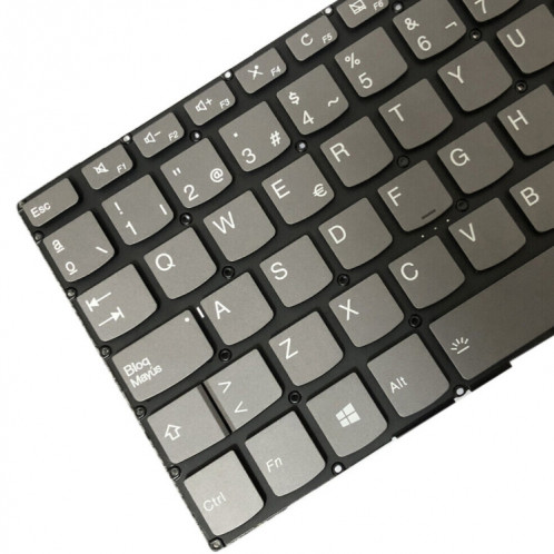 Pour Lenovo IdeaPad 320-15ABR / 320-15AST Version espagnole clavier d'ordinateur portable rétro-éclairé avec bouton d'alimentation et touche d'entrée SH5801600-06