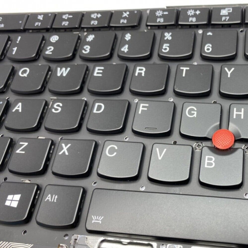 Pour Lenovo ThinkPad X1 Yoga 4th Gen 20QF US Version clavier d'ordinateur portable rétro-éclairé avec bouton Touchpad (gris foncé) SH901A942-05