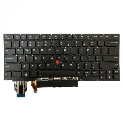 Pour Lenovo ThinkPad X1 Yoga 5th Gen 20UB US Version clavier d'ordinateur portable rétroéclairé avec bouton Touchpad (noir) SH902B1355-05