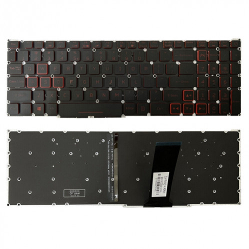 Pour Acer Nitro 5 AN515-43 US Version clavier d'ordinateur portable rétroéclairé rouge SH16021229-07