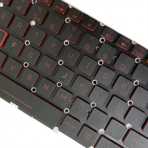 Pour Acer Nitro 5 AN515-43 US Version clavier d'ordinateur portable rétroéclairé rouge SH16021229-07