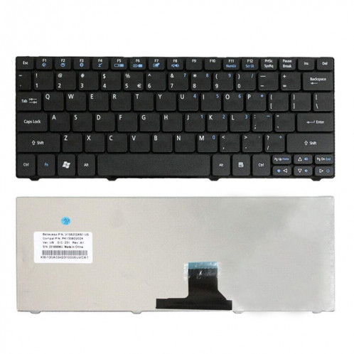 Pour clavier d'ordinateur portable Acer Aspire One 721/AO721 SH1703802-04