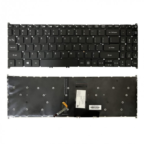 Pour Acer Swift 3 SF315-51 US Version clavier d'ordinateur portable rétro-éclairé SH180214-06