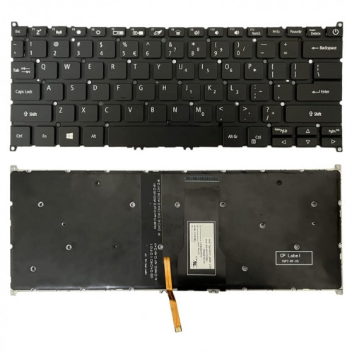 Pour Acer Swift 3 SF314-54 US Version clavier d'ordinateur portable rétro-éclairé SH18031621-06