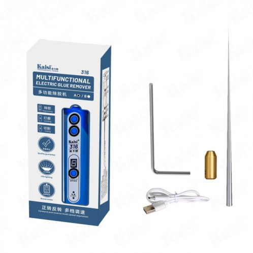 Kaisi 316-A Dissolvant de colle électrique à réglage intégré avec lumière LED SK1529994-04