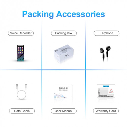 4 Go M15 Enregistreur vocal intelligent multifonction MP3 Hifi Sound Music Player Walkman, Version Bluetooth SH55011607-013