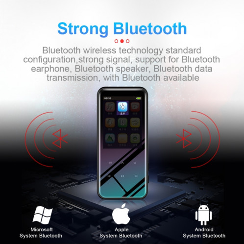 4 Go M15 Enregistreur vocal intelligent multifonction MP3 Hifi Sound Music Player Walkman, Version Bluetooth SH55011607-013