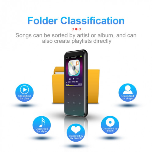 Enregistreur vocal intelligent multifonction 8 Go M15 MP3 Hifi Sound Music Player Walkman, Version Bluetooth SH55021033-013