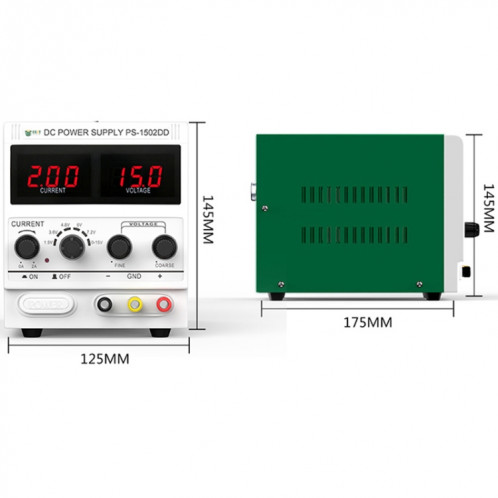 BEST 1502DD 15V / 2A Alimentation régulée DC à affichage numérique, 220V SB83021976-06