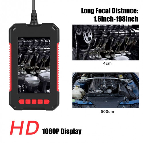 P40 3,9 mm Rouge HD Endoscope intégré portatif à écran vertical étanche, longueur : 5 m (câble) SH602A773-013