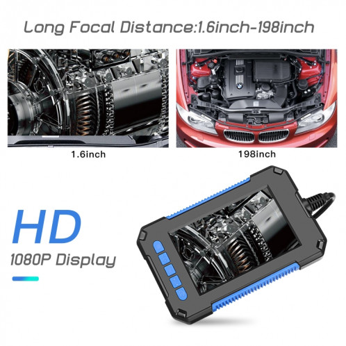 P40 5,5 mm HD bleu étanche portable intégré à écran vertical endoscope industriel, longueur : 5 m (câblé) SH702A874-013
