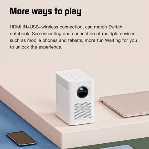 Projecteur mobile WiFi portable S30 Max Android 10 OS HD, type de prise : (noir) SH602A877-013