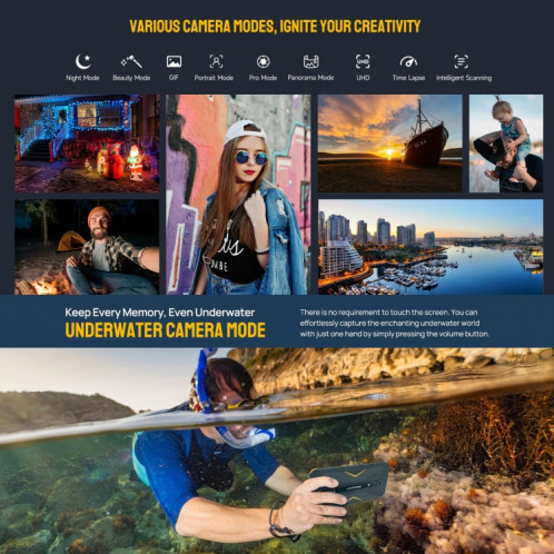  Ulefone Armor X12 Pro, 4 Go + 64 Go, téléphone robuste IP68/IP69K, 5,45 pouces Android 13 MediaTek Helio G36 Octa Core, réseau : 4G, NFC (moins vert) SU801B69-016