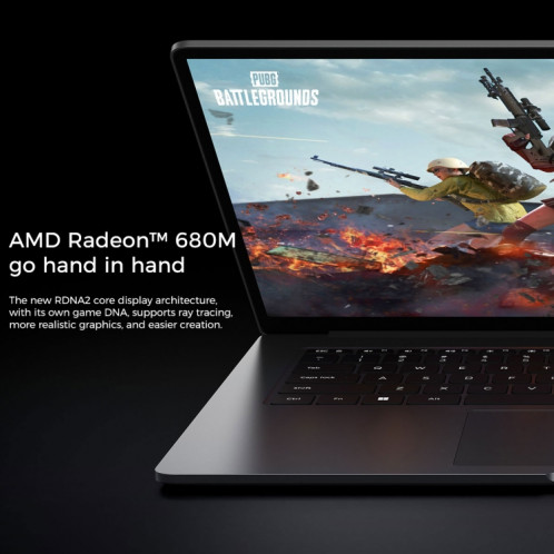 Ordinateur portable Xiaomi RedmiBook Pro 14 pouces, 16 Go + 512 Go, Windows 11 Home Version chinoise, AMD Ryzen 7 6800H Octa Core (Gris Starlight) SX201A1132-013