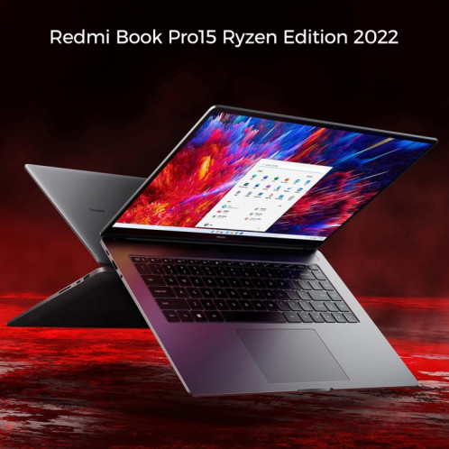 Ordinateur portable Xiaomi RedmiBook Pro 15 2022 15,6 pouces, 16 Go + 512 Go, Windows 11 Home Version chinoise, AMD Ryzen 7 6800H Octa Core RTX2050 Graphiques discrets (Gris Starlight) SX501A862-014