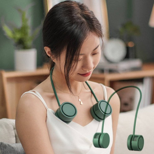 DQ209 Diffuseur d'arômes muet à cou suspendu portable petit ventilateur (vert glace) SH901B321-07