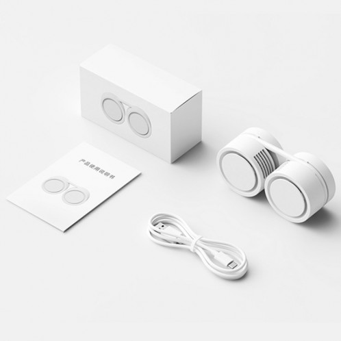 DQ209 Diffuseur d'arômes muet suspendu au cou portable Petit ventilateur (Blanc) SH901C1875-07