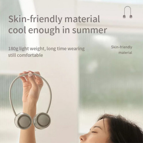 DQ210 Diffuseur d'arômes muet à cou suspendu portable petit ventilateur (vert glace) SH101C681-07