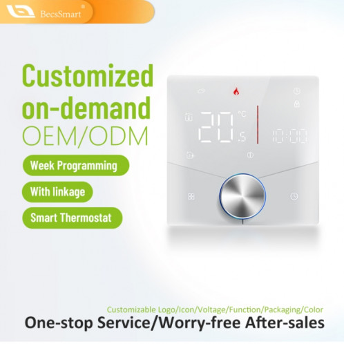 BHT-009GALW Chauffage à eau WiFi Smart Home LED Thermostat (Noir) SH401A1779-013