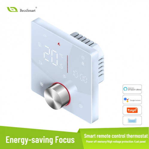 BHT-009GBLW Chauffage électrique WiFi Smart Home LED Thermostat (Blanc) SH402B171-013