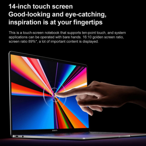 Ordinateur portable Xiaomi Book Pro 14 2022, 16 Go + 512 Go, écran tactile 14 pouces Windows 11 Home Version chinoise, Intel 12e génération Core i5-1240P Integrated Graphics (Gris) SX501A1456-021
