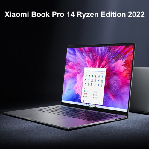 Ordinateur portable Xiaomi Book Pro 14 pouces, 16 Go + 512 Go, Windows 11 Home Version chinoise, AMD Ryzen 7 6800H Octa Core (gris) SX401A1685-019