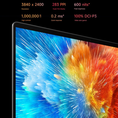 Ordinateur portable Xiaomi Book Pro 16 2022, 16 Go + 512 Go, écran tactile 16 pouces Windows 11 Home Version chinoise, Intel 12e génération Core i7-1260P RTX2050 Discrete Graphics (Gris) SX801A297-019