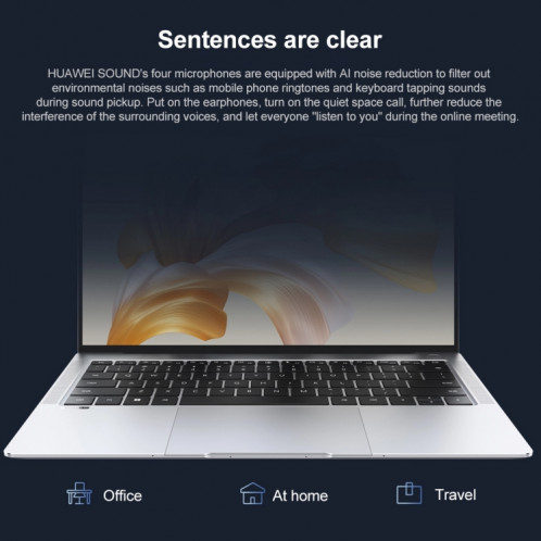 Ordinateur portable HUAWEI MateBook X Pro, 16 Go + 512 Go, écran tactile 14,2 pouces Windows 11 Home Version chinoise, carte graphique intégrée Intel 12e génération Core i5-1240P (gris foncé) SH301A1679-015
