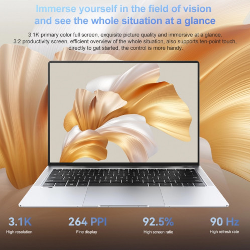 Ordinateur portable HUAWEI MateBook X Pro, 16 Go + 512 Go, écran tactile 14,2 pouces Windows 11 Home Version chinoise, carte graphique intégrée Intel 12e génération Core i5-1240P (gris foncé) SH301A1679-015