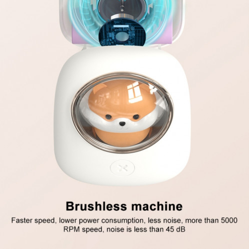 M18 USB chargeant le ventilateur électrique silencieux de capsule d'espace de cou suspendu portatif (blanc) SH601A1469-07
