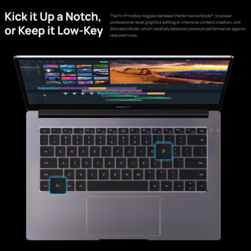 Ordinateur portable HUAWEI MateBook B3-420, 16 Go + 512 Go, 14 pouces Windows 11 Home Version chinoise, Intel 11th Gen Core i5-1135G7 Integrated Graphics (Gris foncé) SH001A751-019