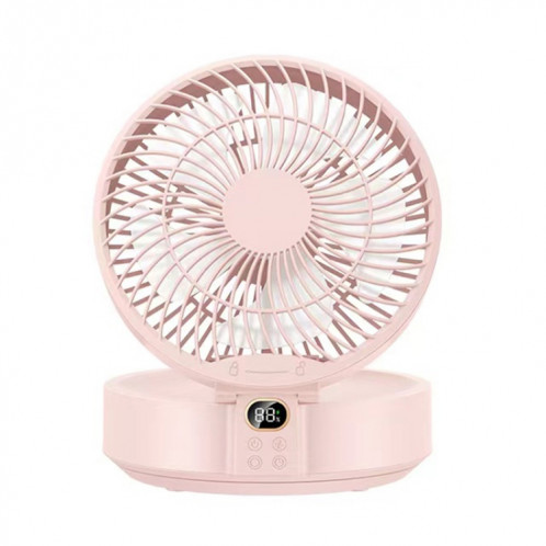 Ventilateur mural à tête pivotante WSK302 4000 mAh avec veilleuse (rose) SH001B1527-07