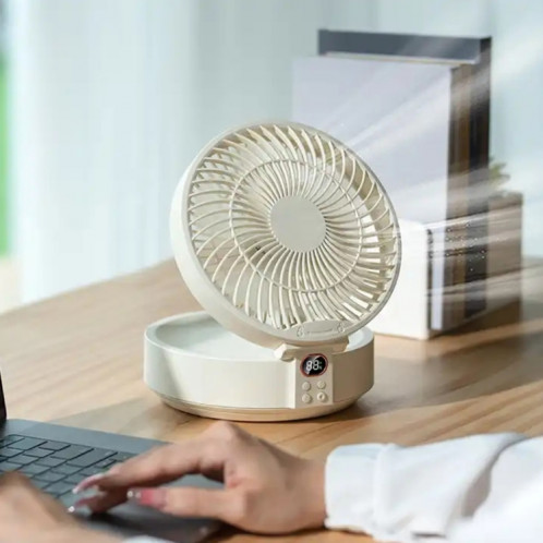 Ventilateur mural à tête pivotante WSK302 4000 mAh avec veilleuse (noir) SH001A991-07