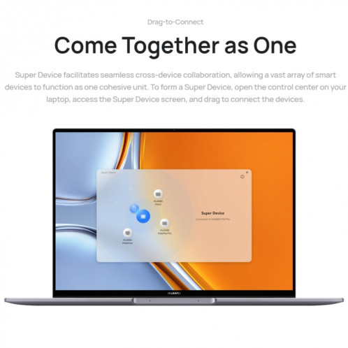 Ordinateur portable HUAWEI MateBook 16s, 16 Go + 1 To, écran tactile 16 pouces Windows 11 Home Version chinoise, carte graphique intégrée Intel 12e génération Core i9-12900H (gris foncé) SH601A322-021