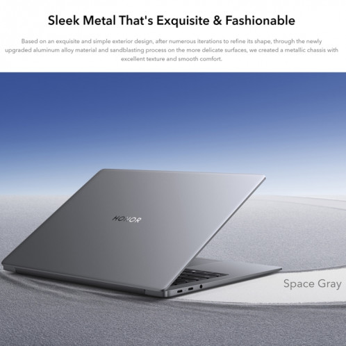 Ordinateur portable HONOR MagicBook 14 2022, 16 Go + 512 Go, 14 pouces Windows 11 Home Version chinoise, Intel 12e génération Core i5-12500H RTX2050 Discrete Graphics (Gris) SH201A1138-029