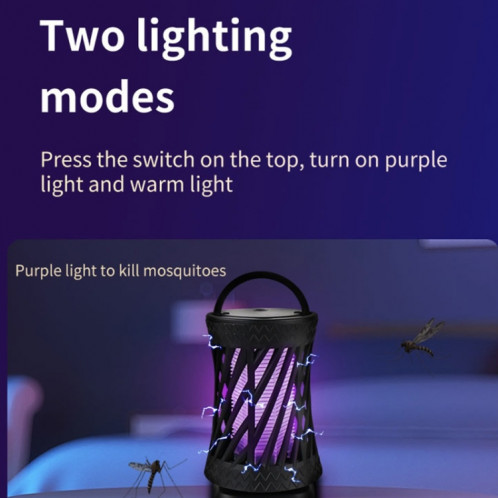 Lampe anti-moustique tactile à lumière UV domestique, enfichable (noir) SH601A434-08
