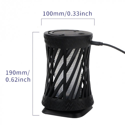 Lampe UV domestique anti-moustique tactile, rechargeable (noir) SH602A1377-08