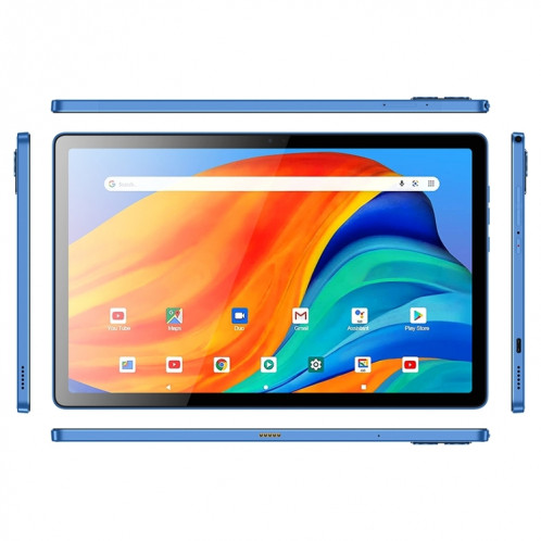 Tablette PC BDF P60 4G LTE 10,1 pouces, 8 Go + 128 Go, Android 11 MTK6755 Octa Core, prise en charge double SIM, (bleu) SB201A423-010