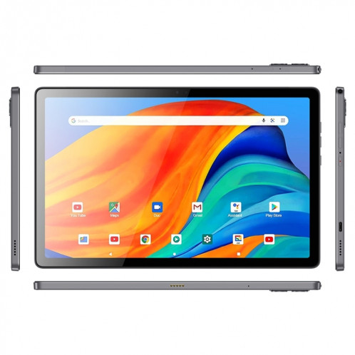 Tablette PC BDF P60 4G LTE 10,1 pouces, 8 Go + 128 Go, Android 11 MTK6755 Octa Core, prise en charge double SIM, (gris) SB201B1373-010