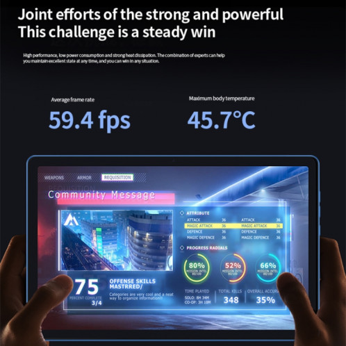 Tablette PC BDF P60 4G LTE 10,1 pouces, 8 Go + 128 Go, Android 11 MTK6755 Octa Core, prise en charge double SIM, (bleu) SB201A423-010