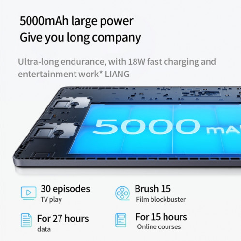 Tablette PC BDF P90 4G LTE 10,1 pouces, 8 Go + 256 Go, Android 12 MTK6762 Octa Core, prise en charge double SIM, (bleu) SB301A1671-011