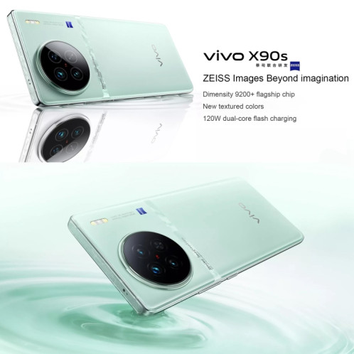 vivo X90s 5G, caméras arrière triples, 8 Go + 256 Go, identification des empreintes digitales de l'écran d'identification du visage, 6,78 pouces Android 13.0 OriginOS 3 Dimensity 9200+ Octa Core, NFC, OTG, réseau : SV501A1166-017