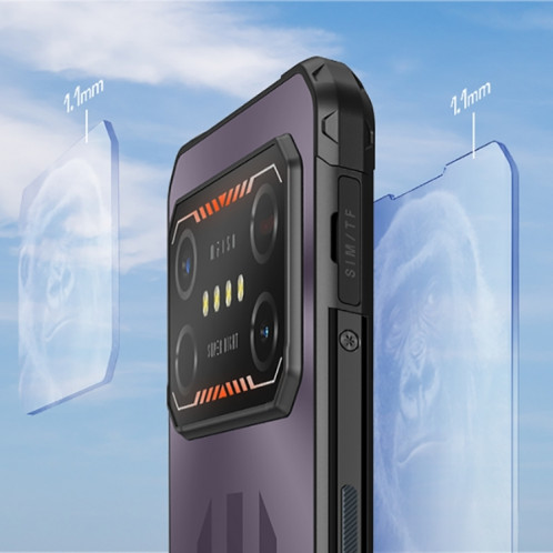 IIIF150 Air1 Ultra, double caméra arrière, 8 Go + 256 Go, identification des empreintes digitales de l'écran d'identification du visage, 6,8 pouces Android 12.0 MediaTek Helio G99 MT6789 Octa Core, NFC, OTG, réseau : SI401A975-020