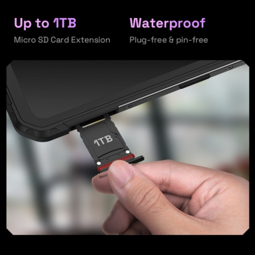 IIIF150 Air1 Ultra, double caméra arrière, 8 Go + 256 Go, identification des empreintes digitales de l'écran d'identification du visage, 6,8 pouces Android 12.0 MediaTek Helio G99 MT6789 Octa Core, NFC, OTG, réseau : SI401A975-020