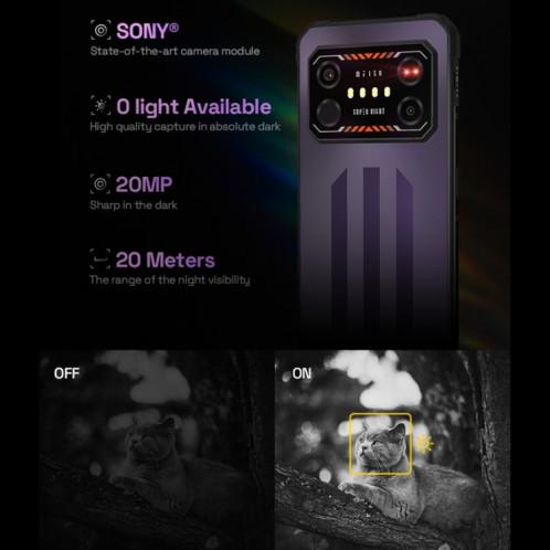 IIIF150 Air1 Ultra, double caméra arrière, 8 Go + 256 Go, identification des empreintes digitales de l'écran d'identification du visage, 6,8 pouces Android 12.0 MediaTek Helio G99 MT6789 Octa Core, NFC, OTG, réseau : SI401A975-020