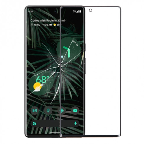 Pour Google Pixel 6 Pro lentille extérieure en verre avec adhésif OCA optiquement transparent SH45041909-07