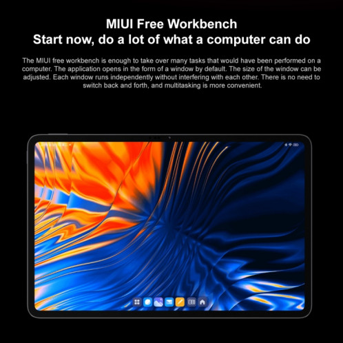 Xiaomi Pad 6 Max 14 pouces, 12 Go + 512 Go, MIUI 14 OS Qualcomm Snapdragon 8+ 4 nm Octa Core, batterie 10000 mAh (noir) SX403A1957-017